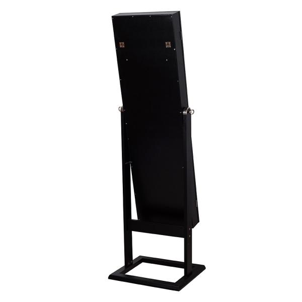 Altura integral del MDF del espejo del Armoire negro el 146cm de la joyería para la sala de estar