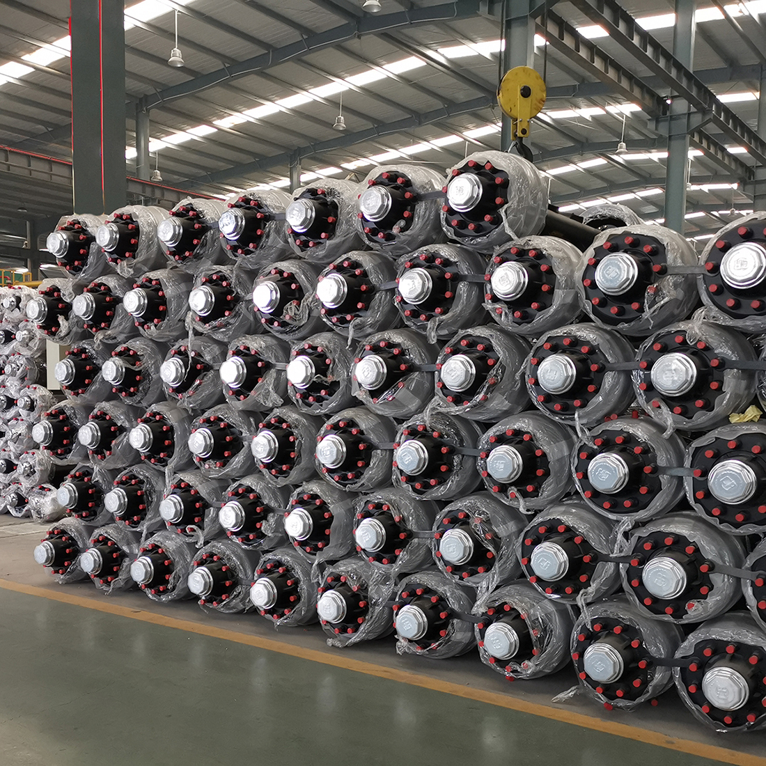 Американский Fuwa тип 2205MM Прицеп запасной части квадратный внутренний барабанная ось с 1850 мм рельс