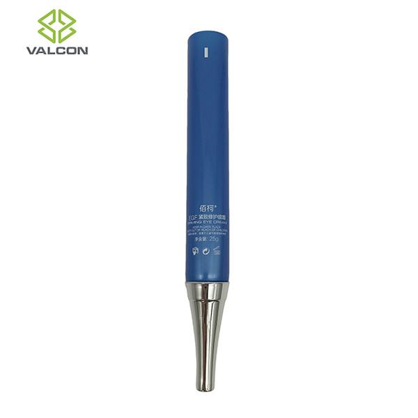 Blue Empty Cosmetic Tubes Needle Nose For Eye Cream UV Horn Hood Cap