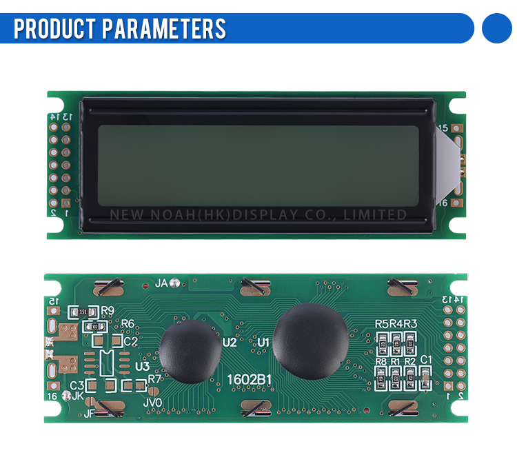Gray Film 1602B1 Character LCD Module Display Screen 02*16 ST7066U Double Row Interface Module