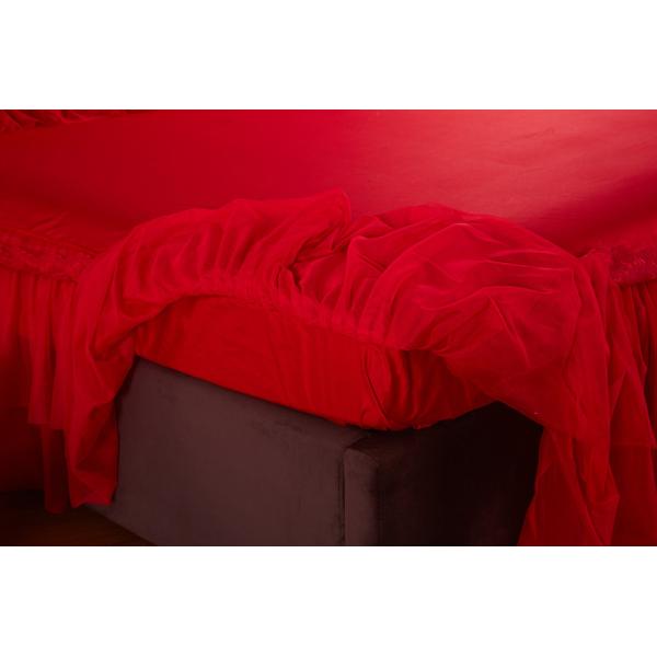 60 Count High End Шнурка Постельное белье Jacquard ткань Королева 100% органического хлопка листовки наборы