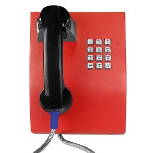 Telefone de parede analógico com monofone à prova de vandalismo para hospital