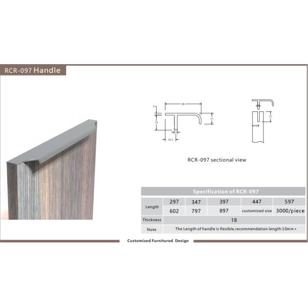 Manijas de aluminio del gabinete de los muebles del RCR 097