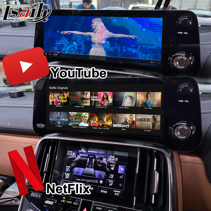 Lsailt Qualcomm Android видеоинтерфейс для Lexus LX600 LX500d RX ES NX 2021- Поддержка YouTube, NetFlix, беспроводной CarPlay