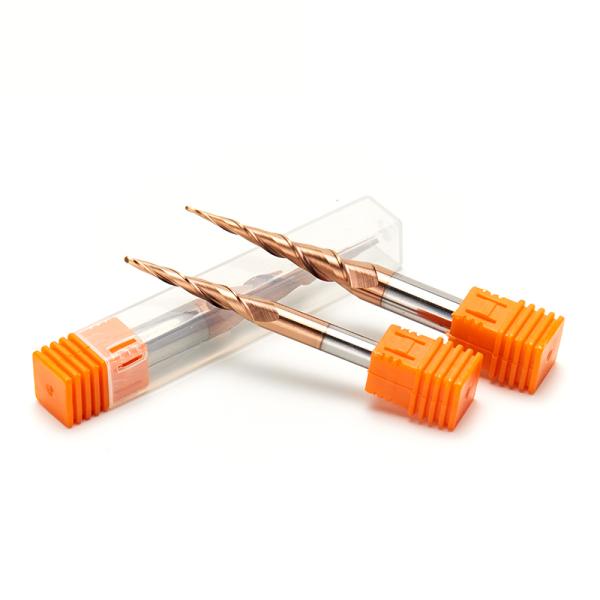 55HRC Carving Bit  TiAIN Coating Engraving Machine Meta End Mill