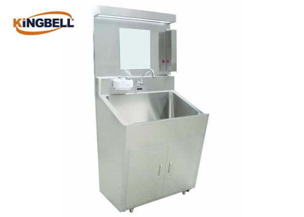 Infrared Sensing Medical Grade Stainless Steel Sinks , Luxury Stainless Steel Back Panel