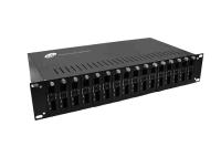 alimentation d'énergie de châssis de convertisseur de médias de bâti de support 2U double
