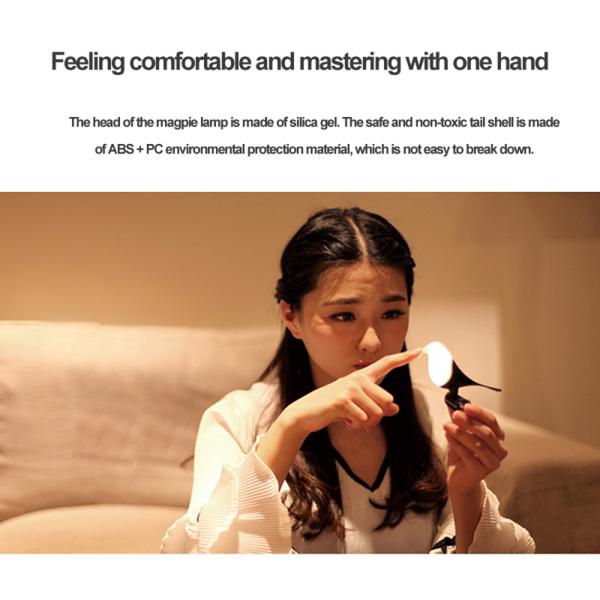 Bird Nightlight Human body induction lamp usb charge Light control led cabinet wardrobe light