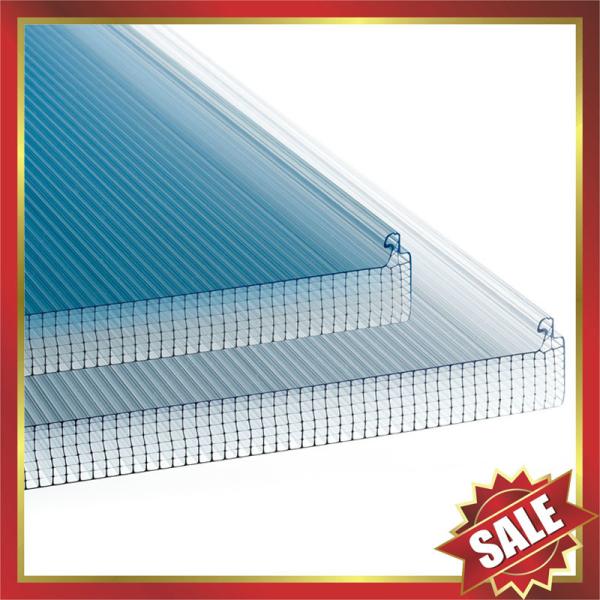 stadium airport roofing building U locking hollow polycarbonate sheet,U locking multi wall pc sheet,super durable!