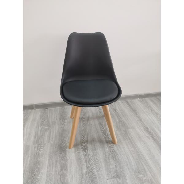 40'HQ Living Room Chairs with PU Cushion 1488pcs Prices Nordic Wooden Tulip Dining Chair