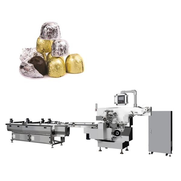60-100pcs/Min Chocolate Bar Packing Machine Chocolate Foil Wrapping Machine