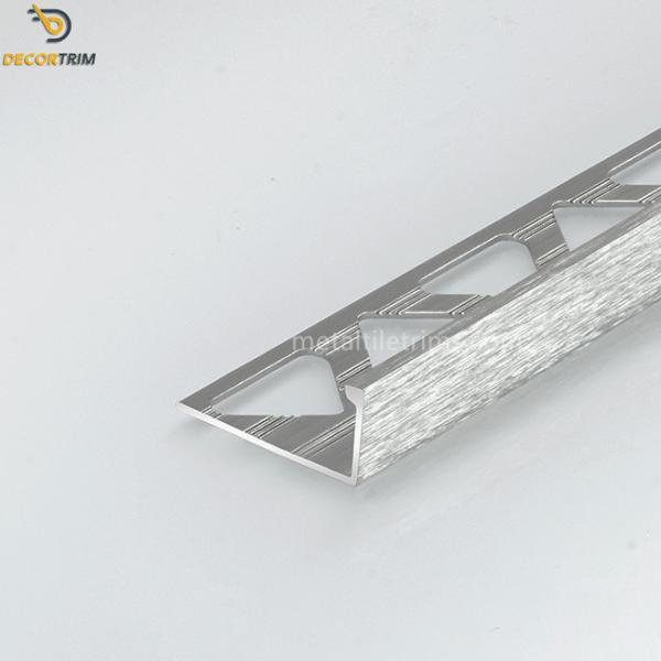 12mm Aluminium Straight Edge Tile Trim With Anodizing Polishing Surface Finish