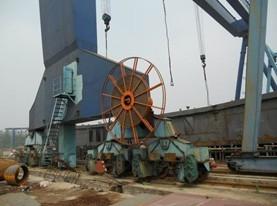 Type motorisé câble plat de grue, longueur entraînée par un moteur électrique de l'enrouleur de câbles 40m