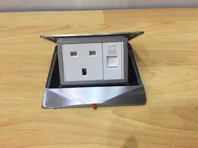 Electrical Waterproof Floor Mounted Outlets 6amps Sandblasting