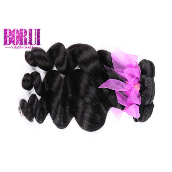Long Lasting Malaysian Loose Wave Hair Optional Texture No Shedding Unprocessed
