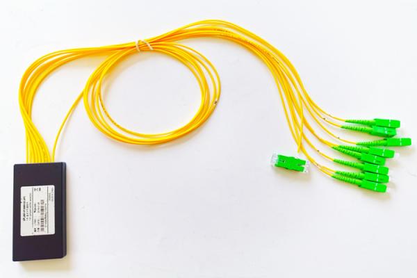 1x8 SC APC  Fiber Cable Splitter compact assembly G.657A2 with 1.8mm