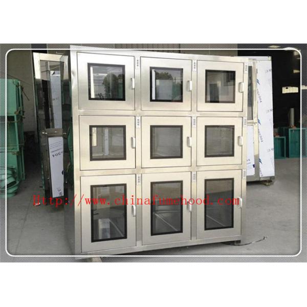 220V 0.45m/S Cleanroom Cleaning Equipment , Multipurpose Air Shower Pass Box