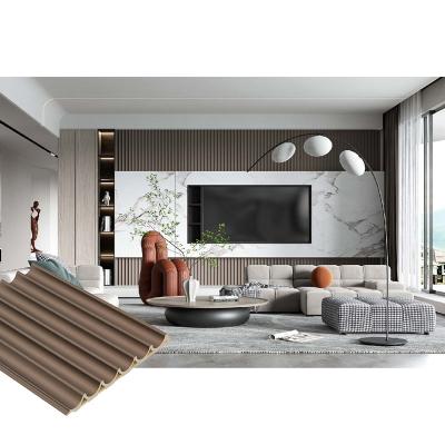 Painéis de parede de madeira interiores amigáveis do Woodgrain ECO 159x15mm CWB159B