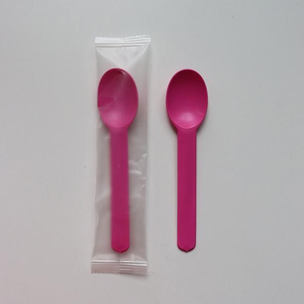 Small Dessert Spoons Made of Biodegradable Cornstarch with Customized Logo and Color