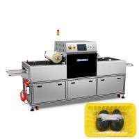 A exposição vertical alterou a refeição Tray Packer da pele do equipamento de empacotamento da atmosfera