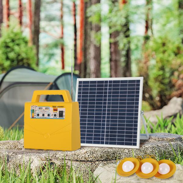 Radio and Lighting Function 20W Solar Lighting System with 12V 7AH Battery Capacity