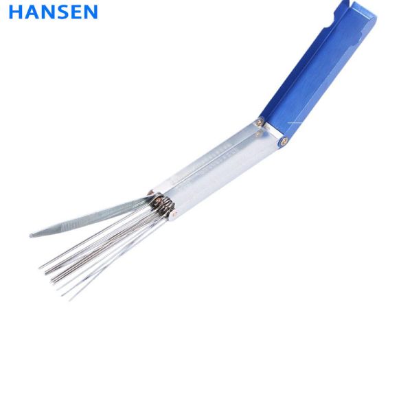 Stainless Steel Welding Torch Tip Cleaner Needle Set ，DEM TC-1213 High Quality 13 in 1 Soldering Cutting Welding Accessory Torch Nozzle Tip Cleaner ，Gas Cutting Nozzle Jet Cleaning Needles