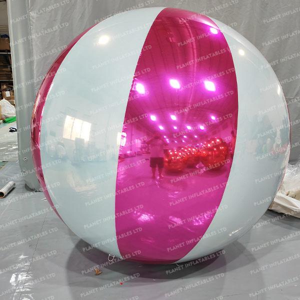 Ballon miroir à double couche en PVC coloré sur mesure pour la fête