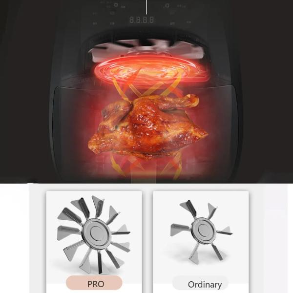 One Touch Digital Control Air Fryer No Oil Needed Perfect for Party Plastic Home-appliance