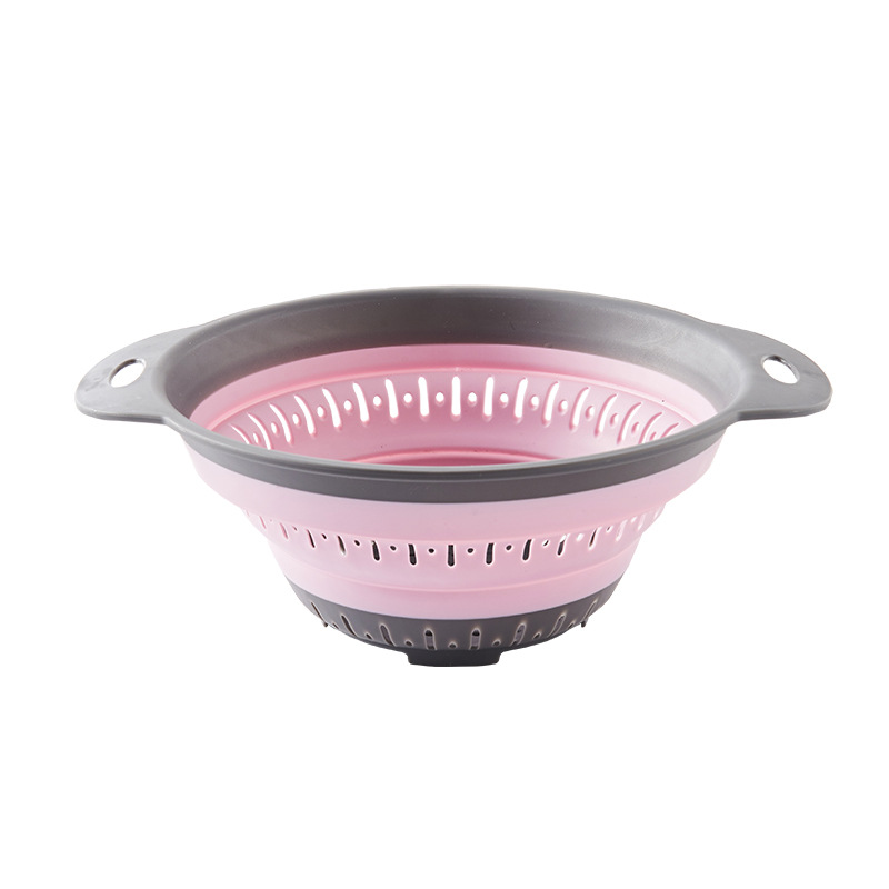 Hot-Sale Retractable Fruit Multifunction Vegetable Cutter Drain Basket Foldable Sink Drain Basket