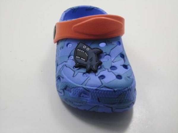 EU Size Blue/Navy EVA Injected Garden Shoes For Kids