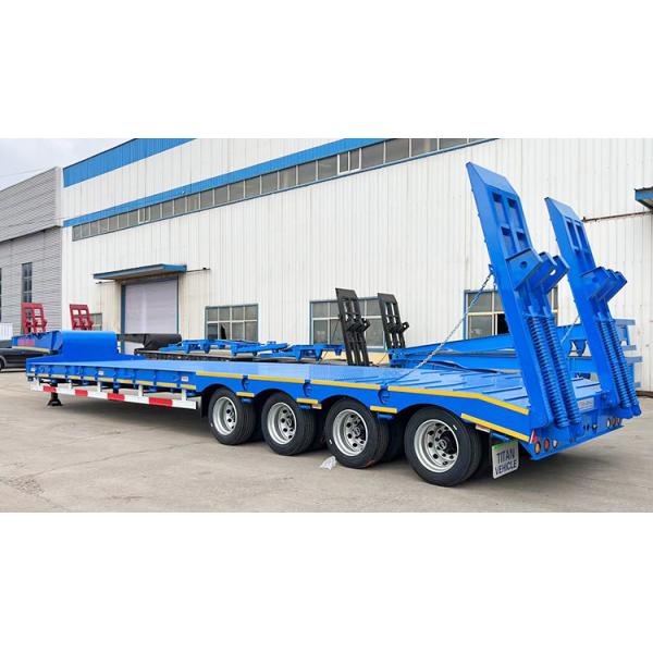 Factory Price 4 Axle Lowbed Truck Trailer for Sale | 100 Ton 4 Axle Semi Trailer Lowbed for Sale Price in Zimbabwe