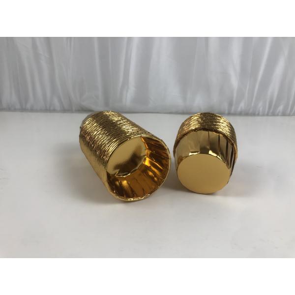 110gsm Thickness Golden Foil Cupcake Paper Cups 50X40mm