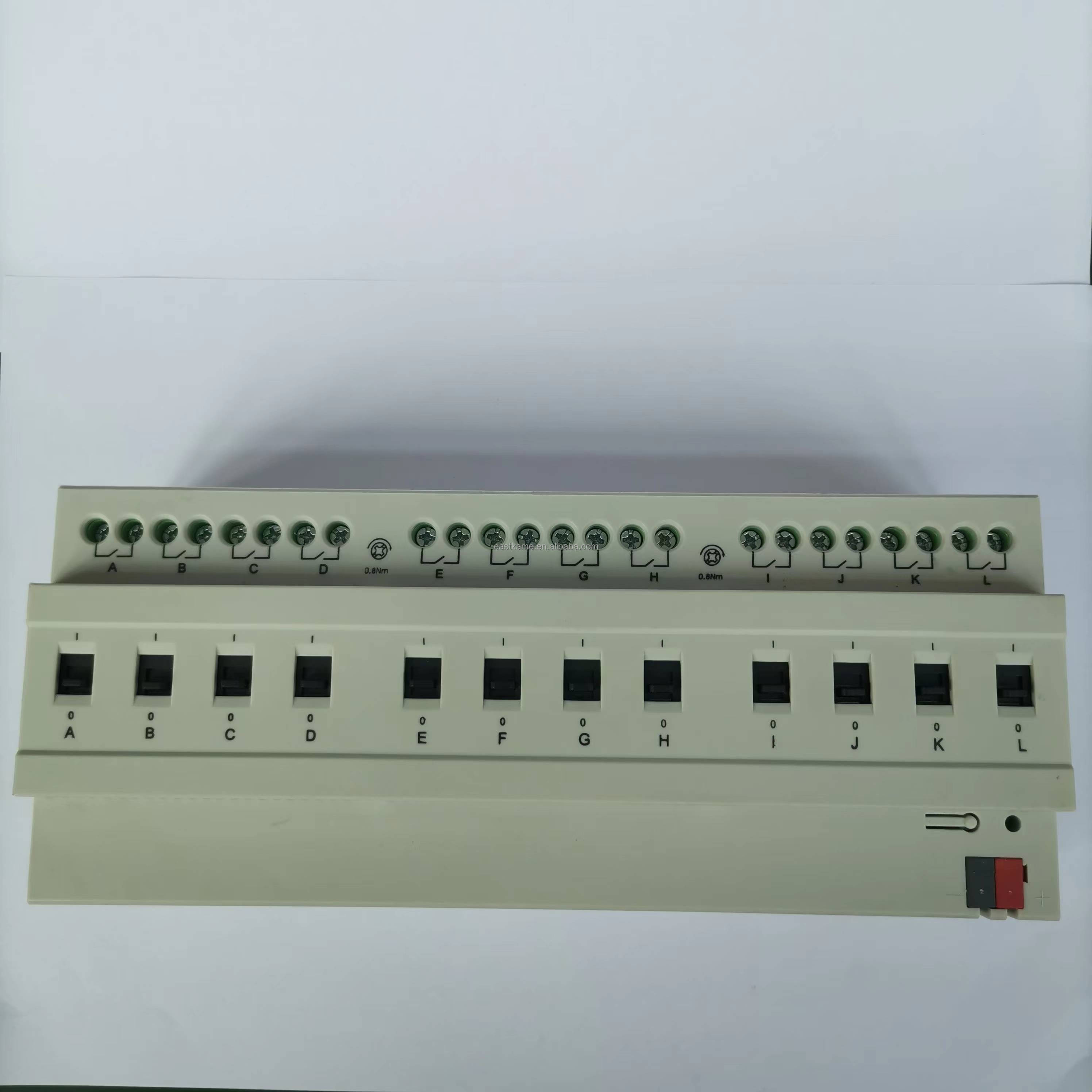 2024  New Release KNX Secure Switch Actuator Home Automatio Smart Home Intelligent System 16A 12 Channel KNX Switch Actuator