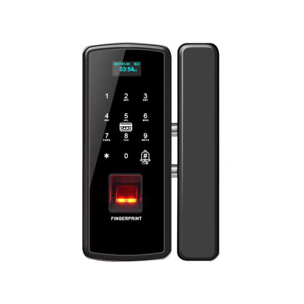 Vida da bateria deslizante da fechadura da porta do vidro plástico da impressão digital OLED de Digitas 3000 vezes