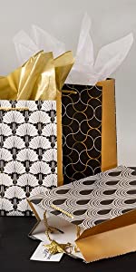 Shopping Bags Small Medium & Large, Gift Bag With Handles, Gusset With Cardboard For Retail Merchandising