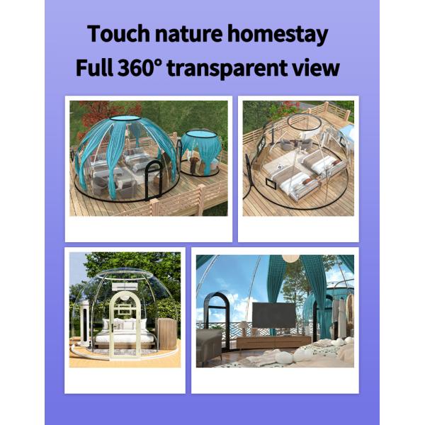 Round camping tent scenic park View Homestay bubble room