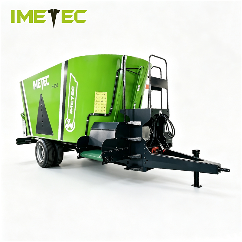 Residue Free Vertical Towed TMR Feed Mixer Wagon Cattle Farm Feeding Equipment