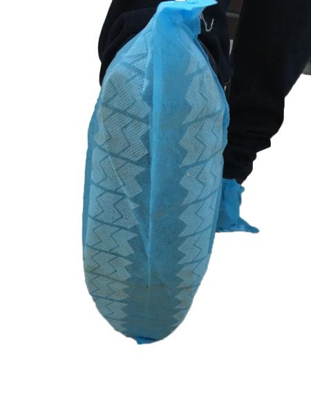Nonwoven shoe cover. Disposable custom printed non-skid shoes cover.protect the shoes  from pollution water and dust