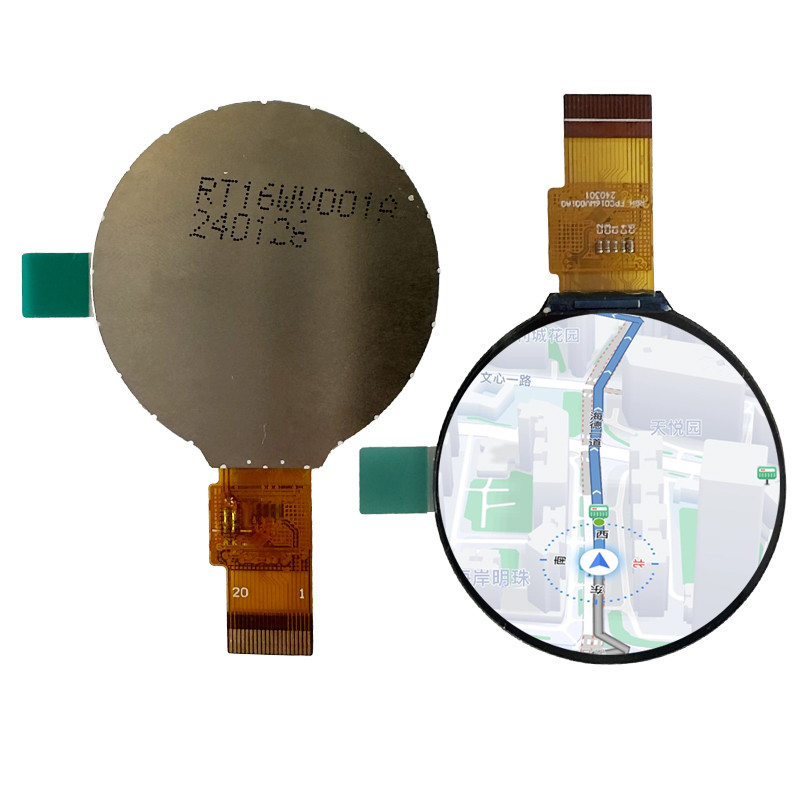 Трансмиссивный круговой TFT дисплей Круглый ЖК-экран 1,6 дюйма 360cd/M2