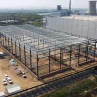 Edifícios de aço pré-construídos de grande comprimento com suporte de guindaste