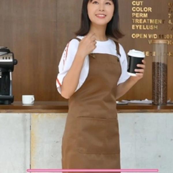 manufacture custom print and embroider logo apron high quality durable water repellent washable apron