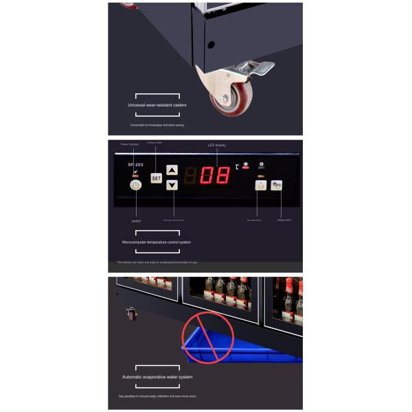 90KG Beverage Machine Cabinet with Intelligent Temperature Control and 5-Layer Rack