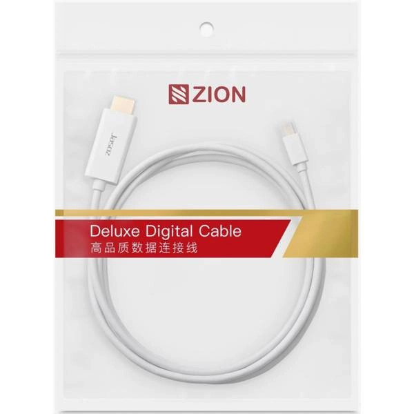 1K MiniDisplayPort to HDMI Cable 1080P HD Video Audio Adapter for Laptops PCs Monitors HDTVs