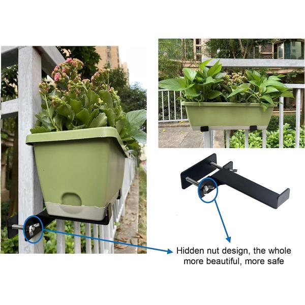 Внешний монтаж стальной палубы монтаж плантер коробки держатель для нестандартных оконных коробки скобки