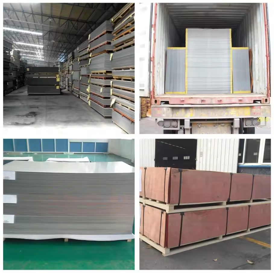 1.22 X 2.44m señalización Panel compuesto de aluminio de madera a prueba de agua 4MM