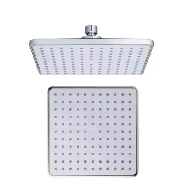 АБС Пластиковый квадратный ванный мойка Душевая головка с хромной вершиной