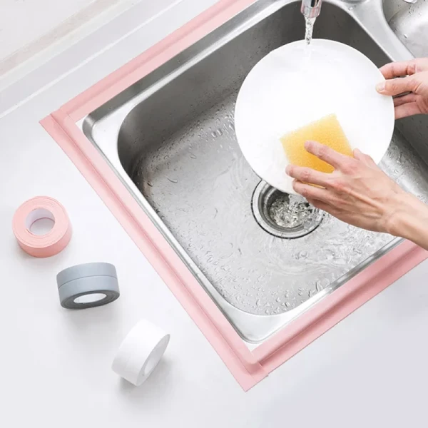 Caulk Strip Tub Caulking Tape Sealing Tape for Kitchen Countertop Sink Bathroom Toilet Bathtub Floor Wall Edge Protector