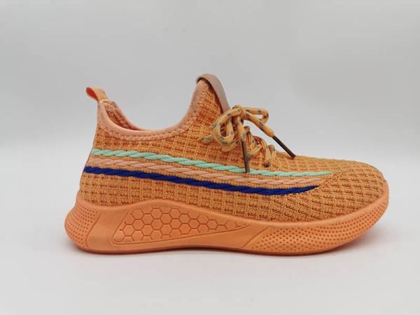 Sock Upper OEM Kids Girls Running Shoes Fly Knitting Anti Slippery