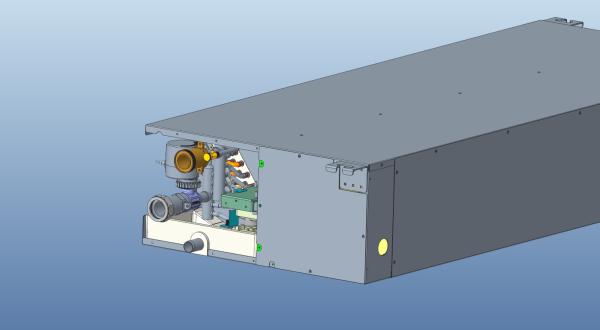 Commercial 2 Pipe Fan Coil Unit , 400CFM Water Cooled Fan Coil Unit 680m3/H