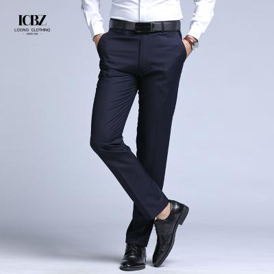 2022 Men's Black Suit Pants Straight Leg for Formal and Casual Occasions in Spring